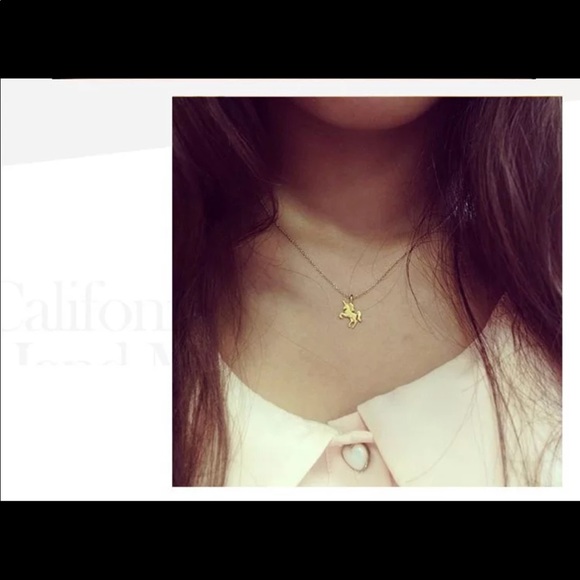 New Life is Magical Unicorn Pendant Necklace - Picture 2 of 7